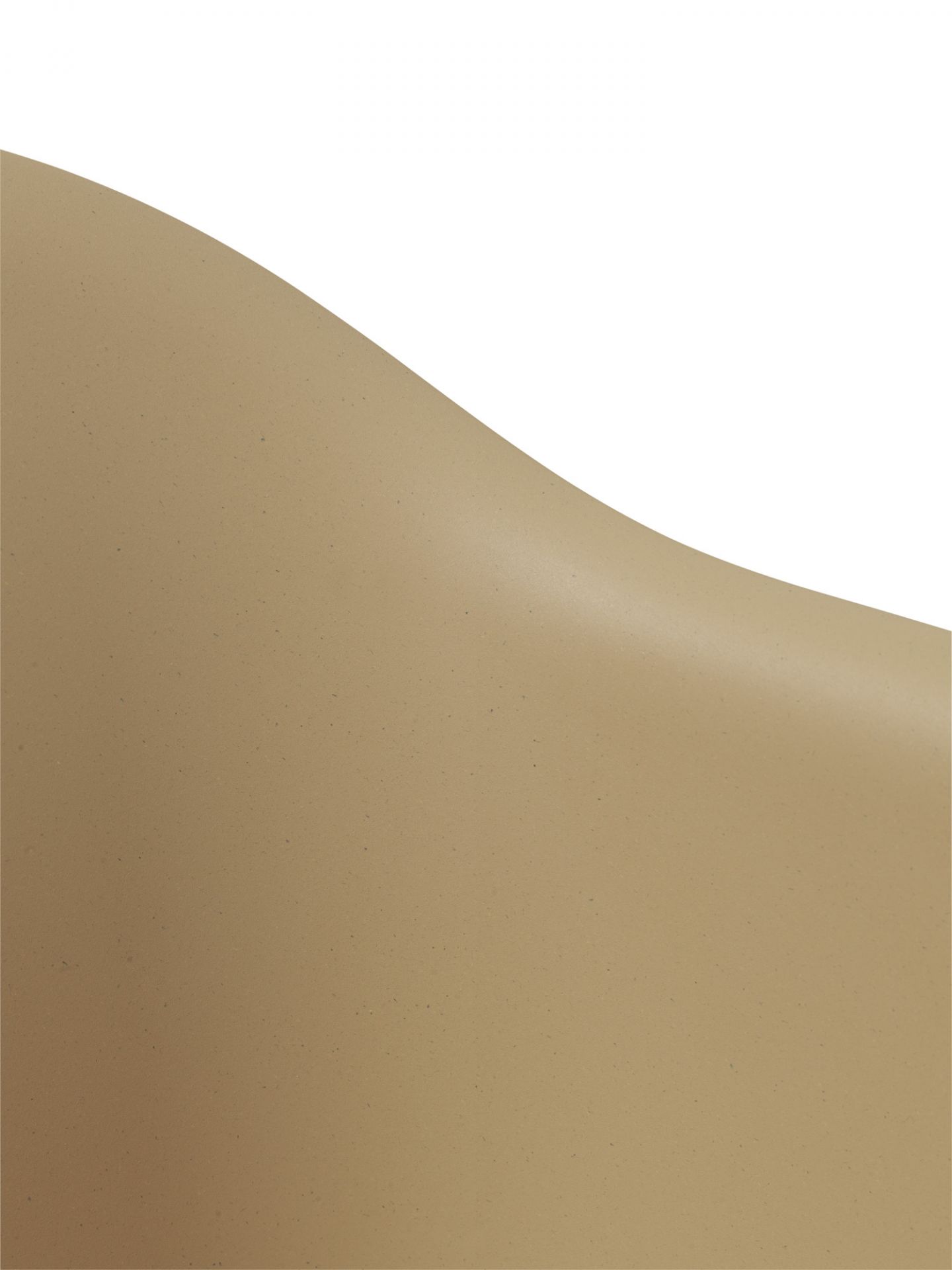 Detailaufnahme der Sitzfläche des Muuto Fiber Armchair mit Kufengestell in Sandbeige.