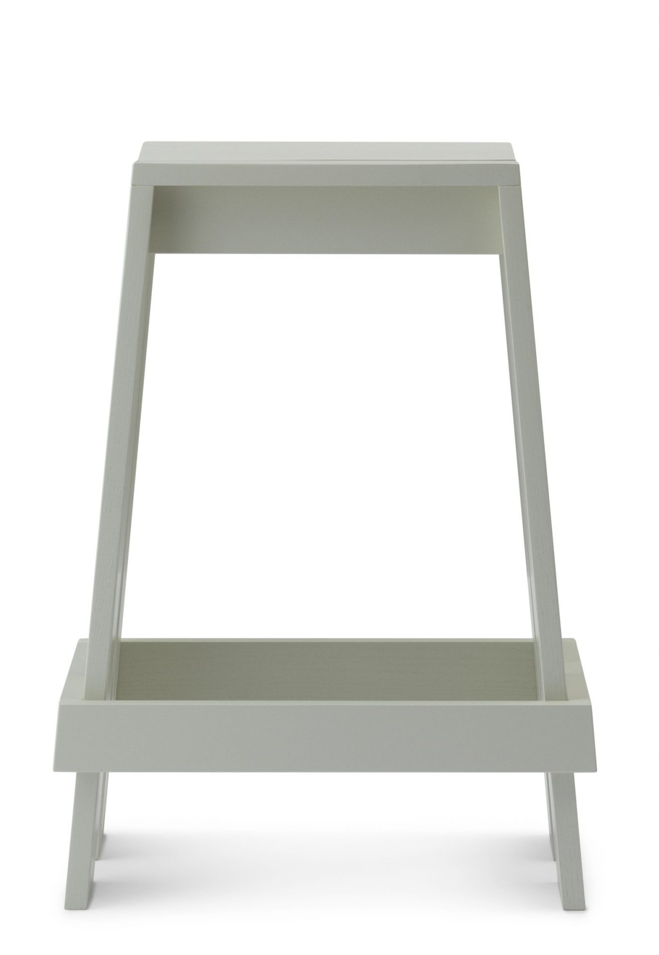 Normann Copenhagen Let Barhocker in Grau, moderner Hocker aus Holz für Küche oder Bar.