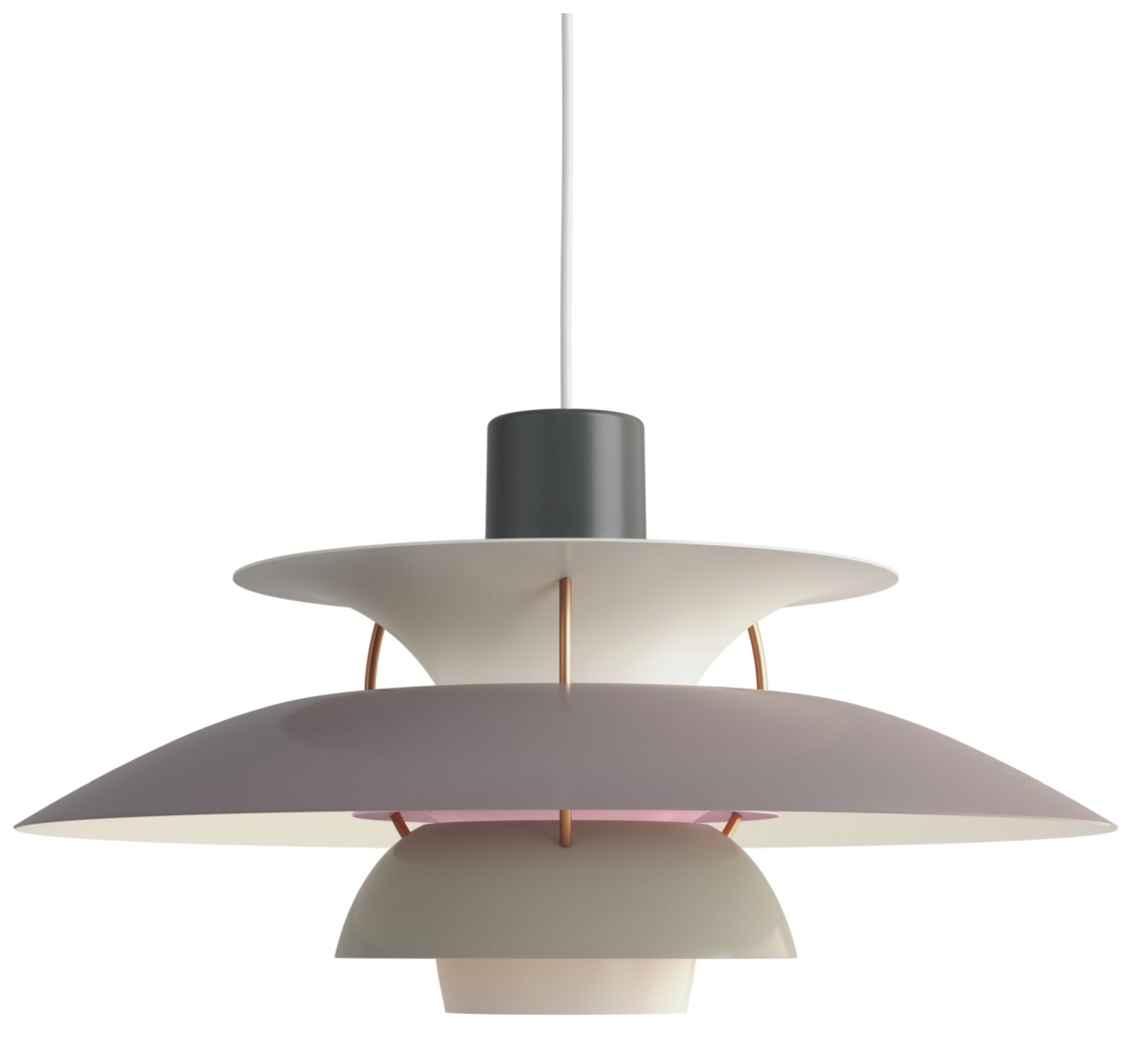 PH 5 Pendelleuchte von Louis Poulsen, mehrfarbig, modernes Design für Wohnzimmer und Esszimmer.