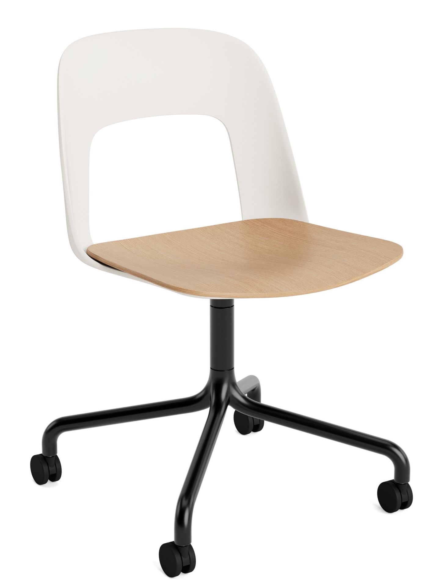 Layout Side Chair 162 draaistoel met vierpoot Hay