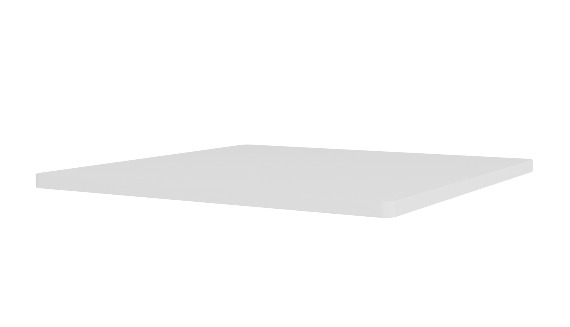 Weiße Panton Wire Abdeckplatte von Montana, 35 cm breit, zur individuellen Gestaltung von Regalen.