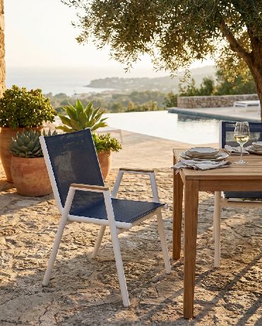 Pilotis-fauteuil met armleuningen Batyline Outdoor Fermob