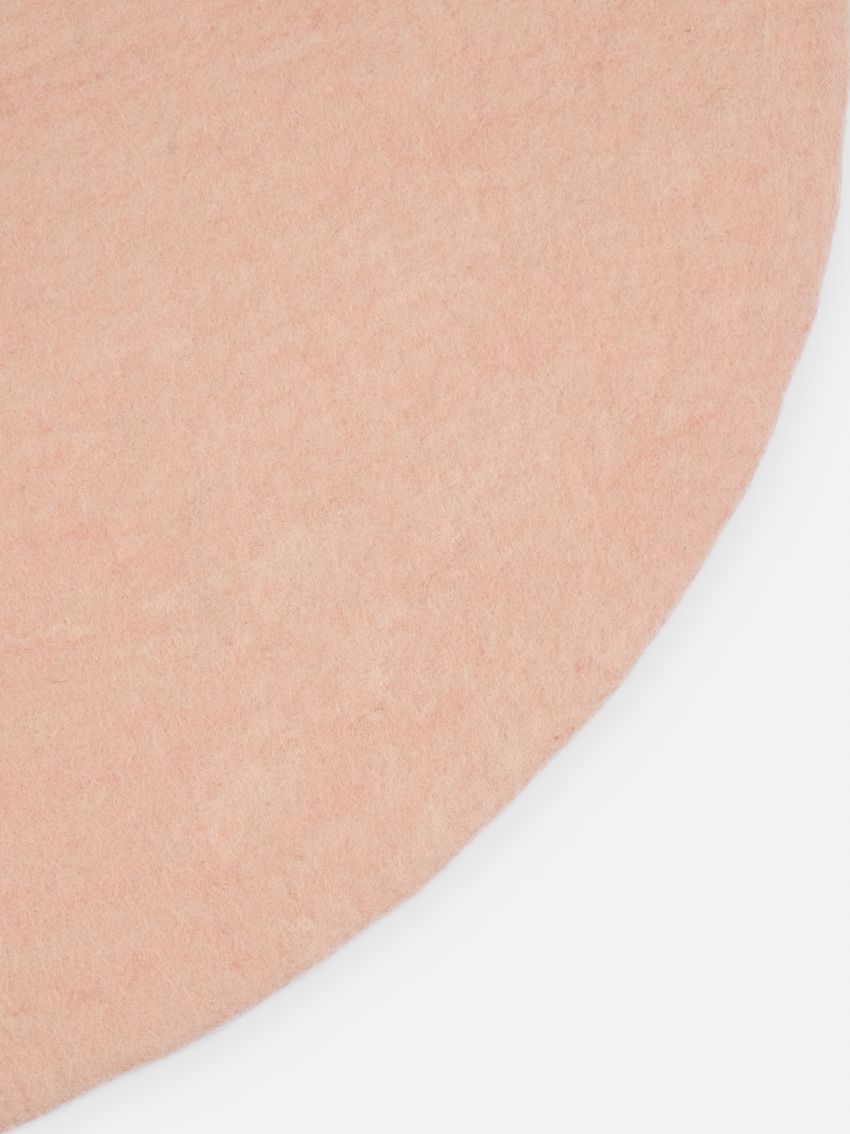 Mono rond vilten tapijt Ø 160 cm myfelt  Merle (roze)