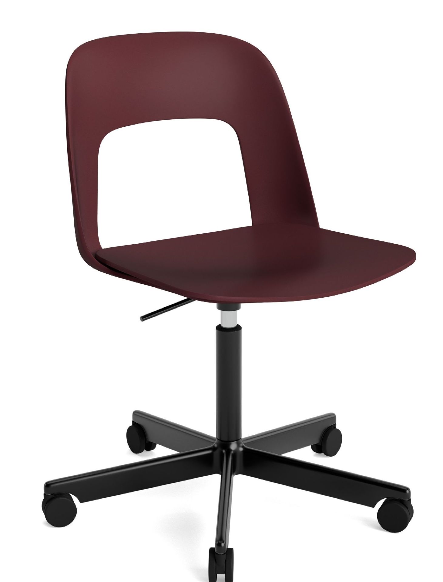 Layout Side Chair 141 stoel met vijfpotig draaivoet van Hay