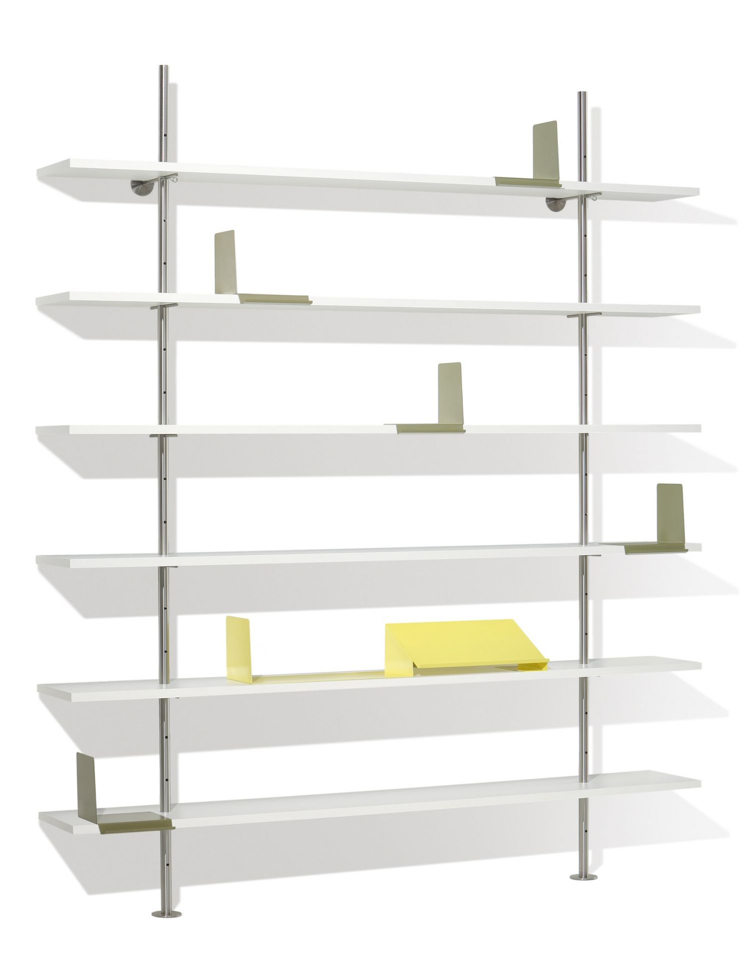 Eiermann Regal 140cm von Richard Lampert in Weiß und Basaltgrau, modernes Designregal.