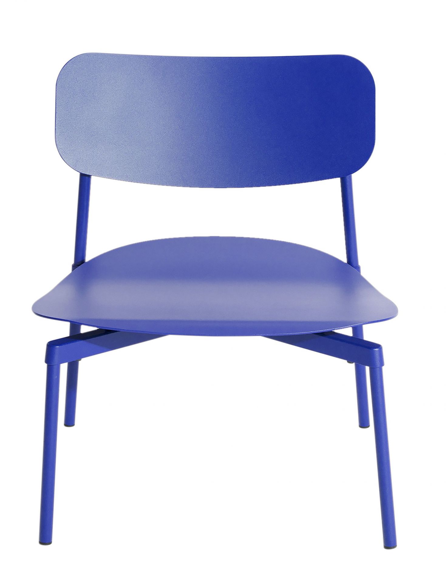 Blauer Fromme Lounge Chair Sessel von Petite Friture, moderner Design Sessel für Wohnzimmer und Büro.