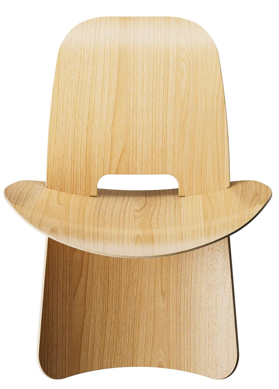 Nahaufnahme des Blomus Nagomi Chair Stuhls aus hellem Holz, modernes Möbeldesign für Esszimmer und Wohnbereich.