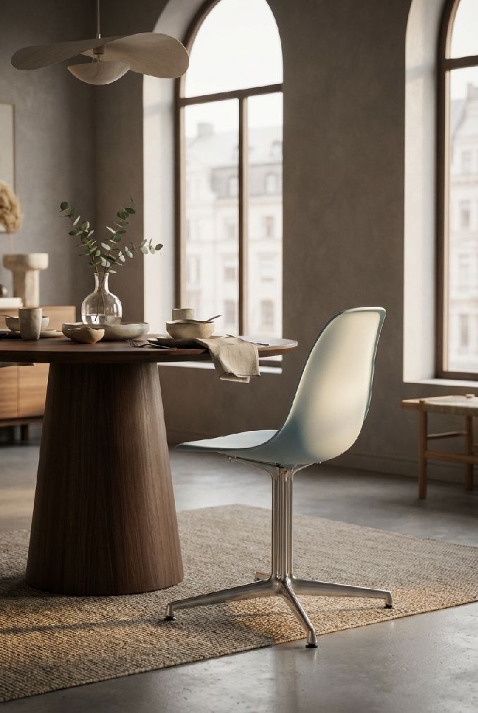 Eames Plastic Side Chair DSL RE stoel Vitra