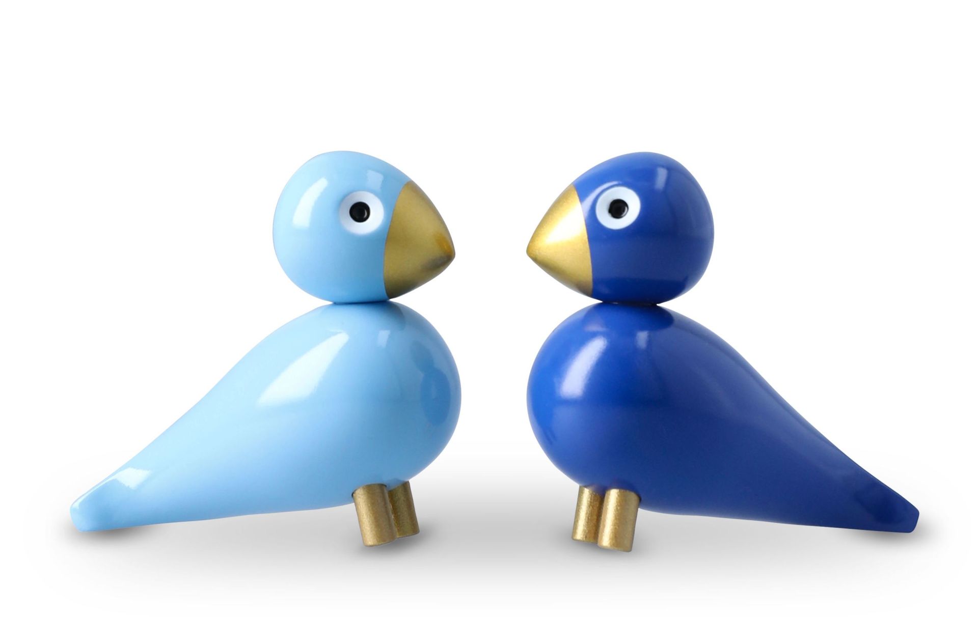Wintervogels Liliput blauw/lichtblauw set Kay Bojesen