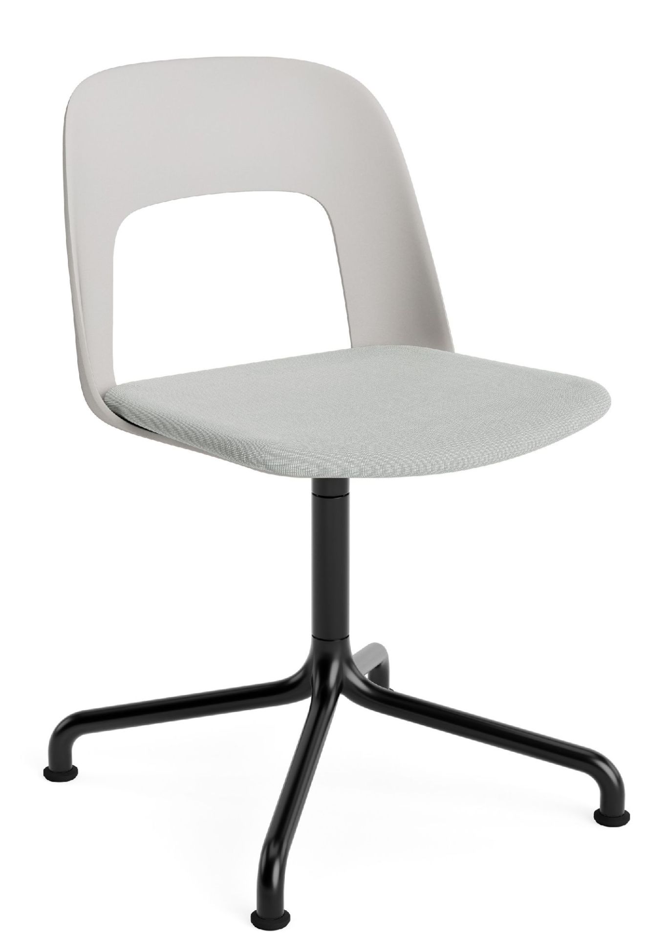 Layout Side Chair 153 draaistoel met vier poten van Hay