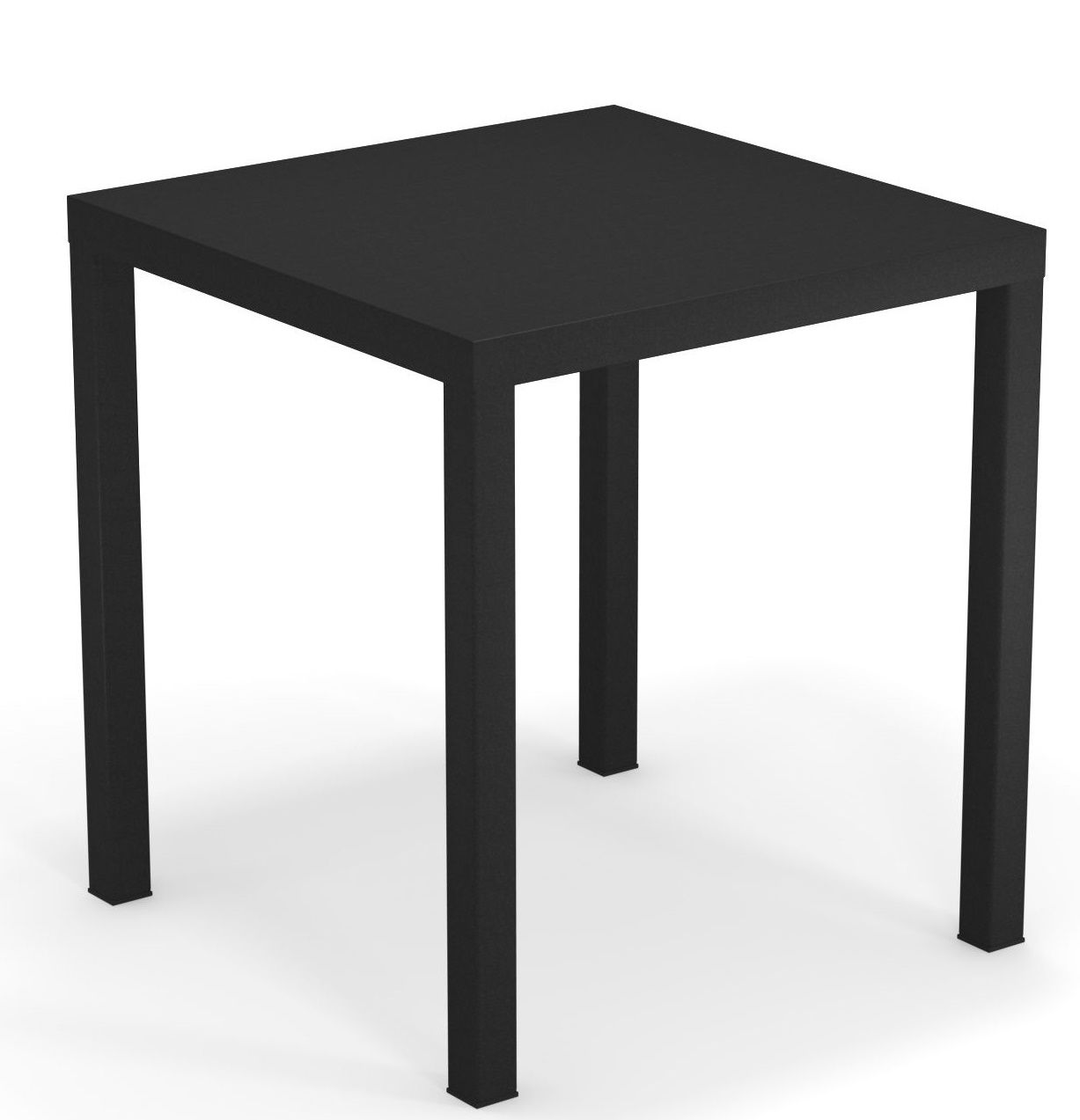 Schwarzer Nova Tisch quadratisch von Emu für den Außenbereich, minimalistisches Design mit klaren Linien.