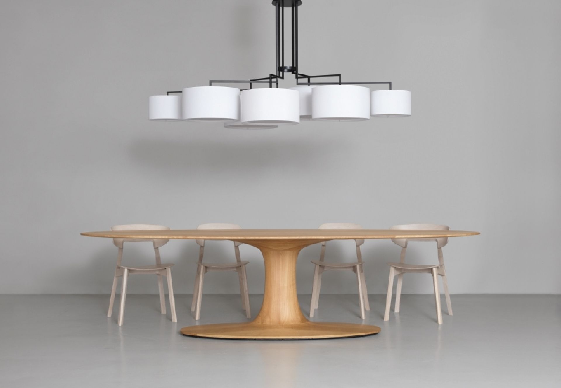 Draaitafel Oval L 300 - 330 cm Eettafel Zeitraum