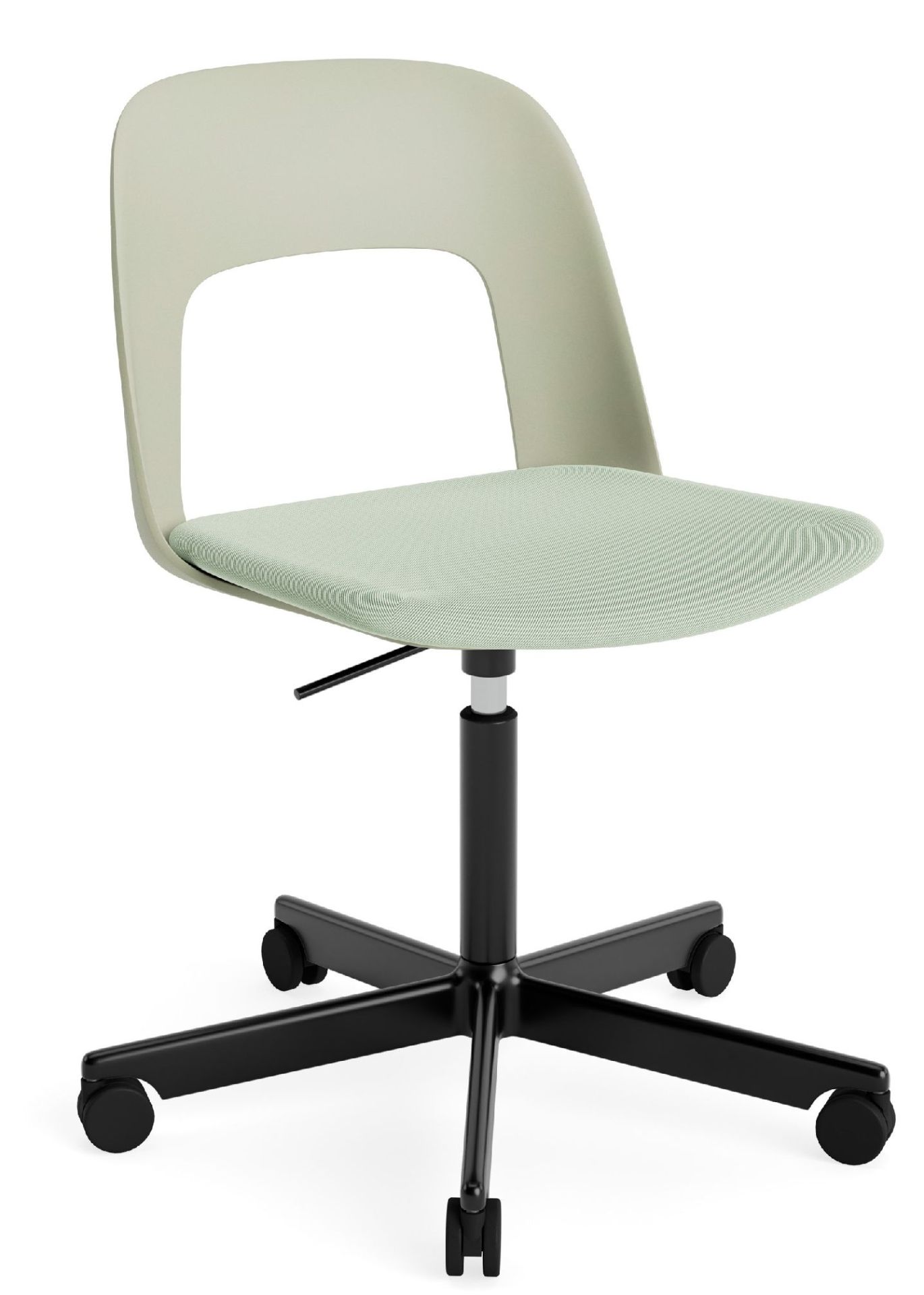 Layout Side Chair 143 stoel met vijfpoot en draaivoet van Hay