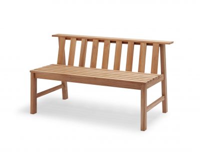 Cadence Bank Teak Gartenbank von Skagerak by Fritz Hansen, Teakholz, Outdoor Möbel.