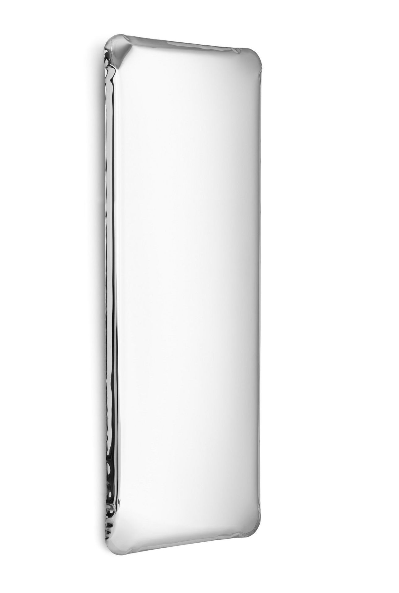 Tafla Q Spiegel von Zieta, rechteckig, aus poliertem Edelstahl, modernes Design für Wanddekoration.