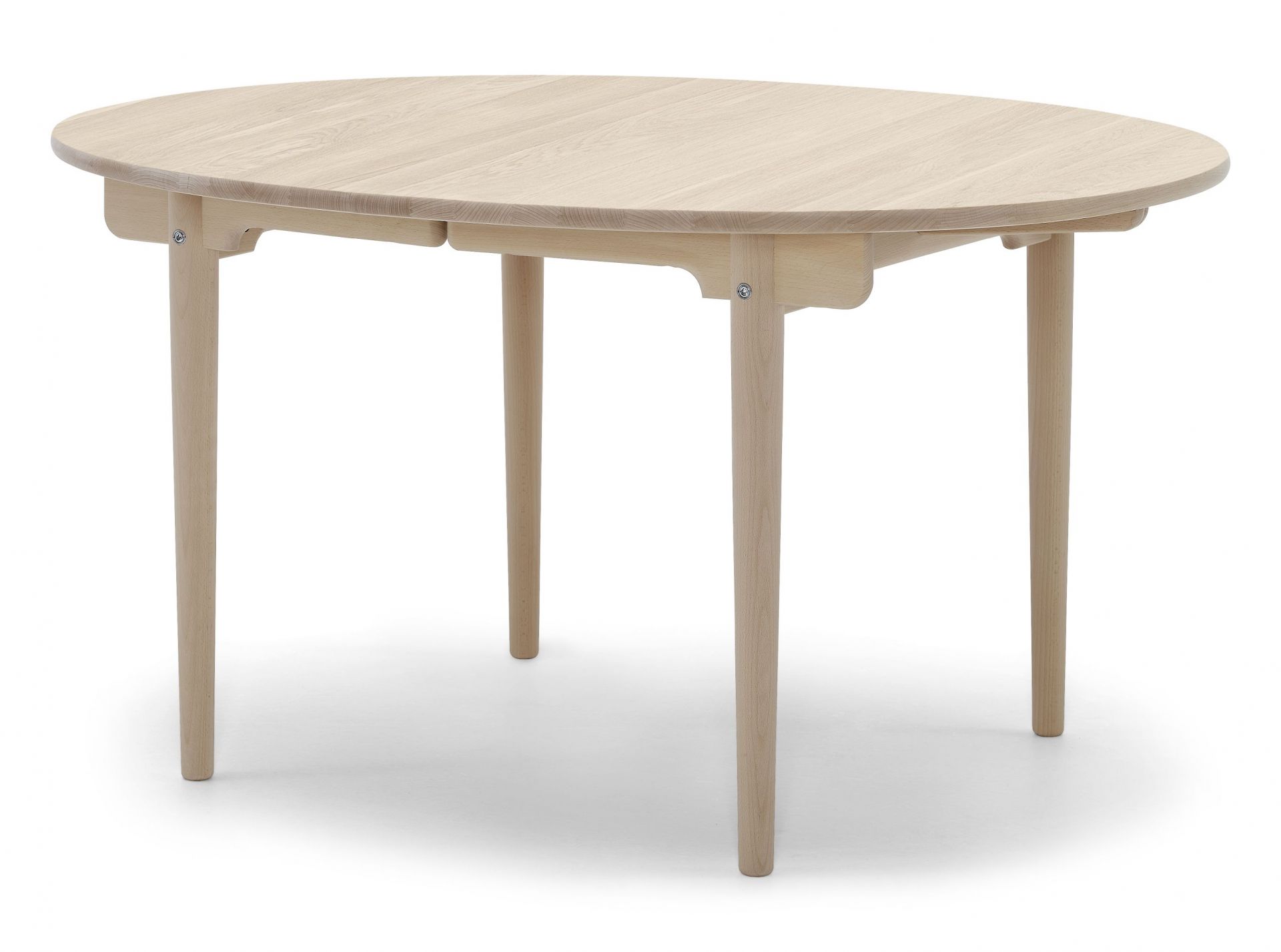 CH337 ovaler Esstisch aus Buche von Carl Hansen & Søn, ausziehbar und lackiert.