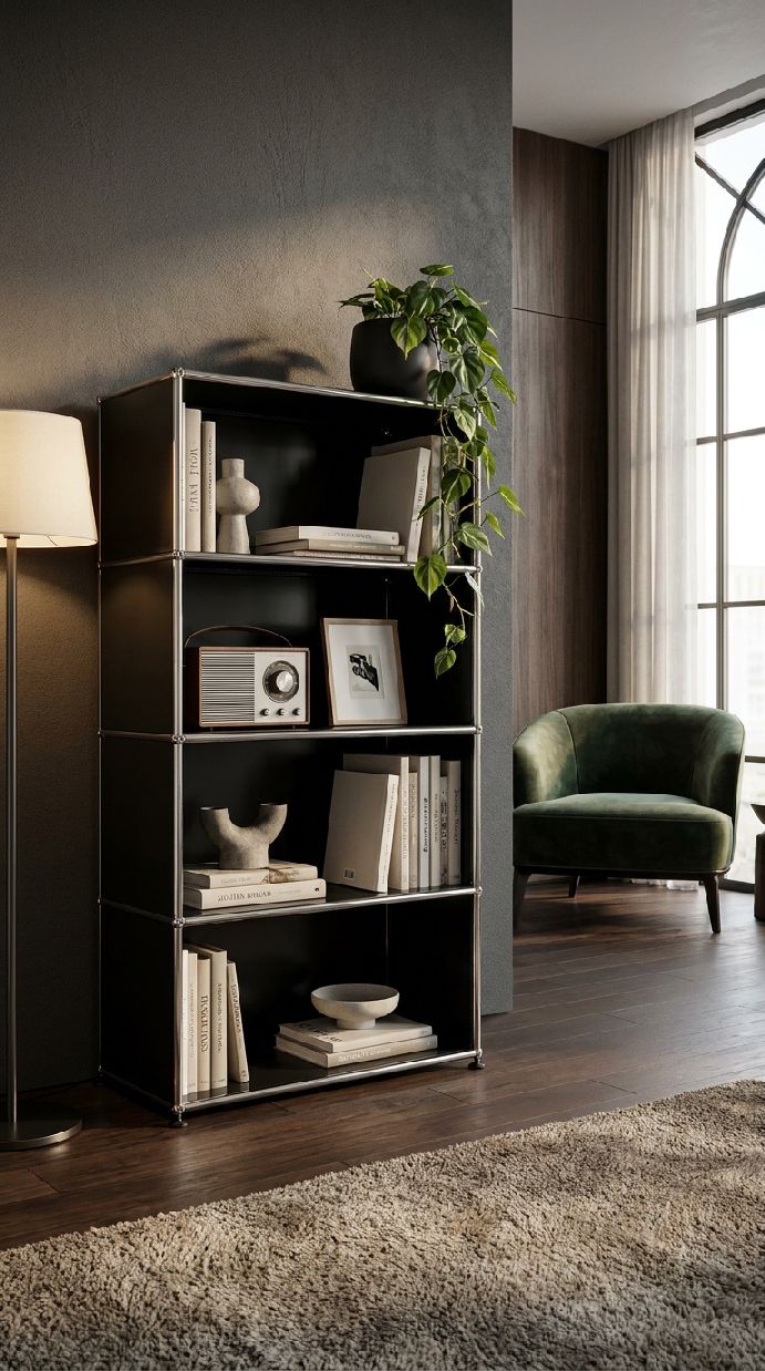 USM Haller open boekenkast H 144 cm