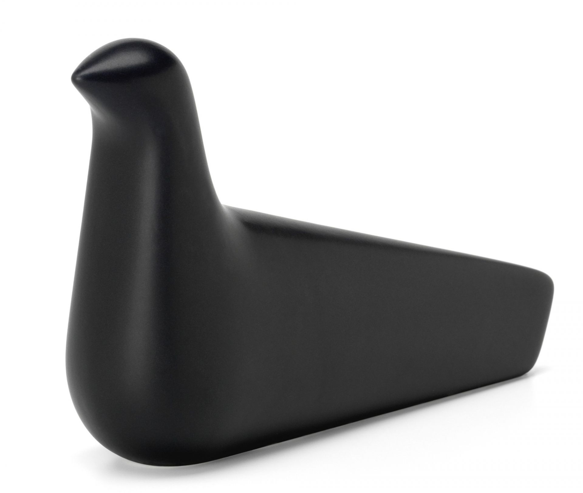 Schwarze Vitra L'Oiseau Friedenstaube aus Keramik, moderne Dekofigur für Wohnaccessoires und Designobjekte.
