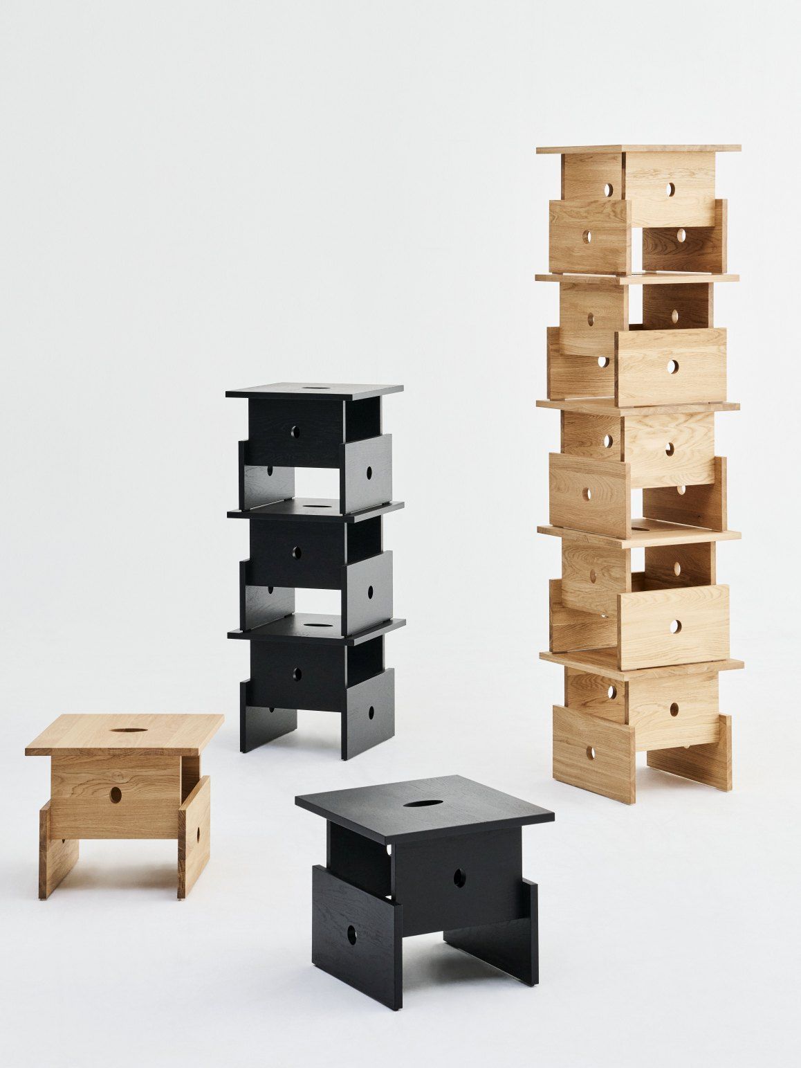 Wood Box salontafel Hay eikenhout zwart, lak op waterbasis