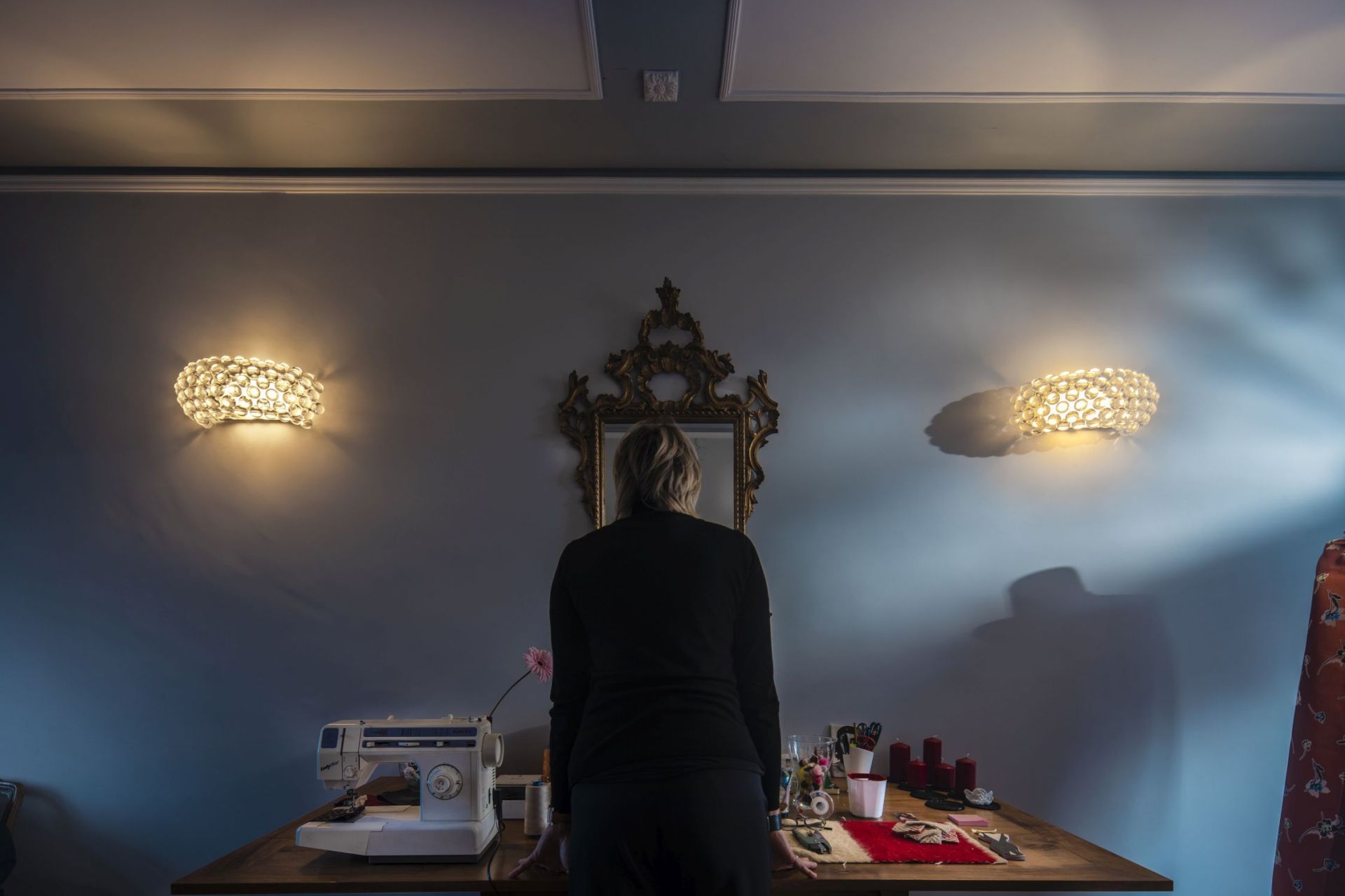 Caboche Plus Parete wandlamp Piccola - Transparent Foscarini