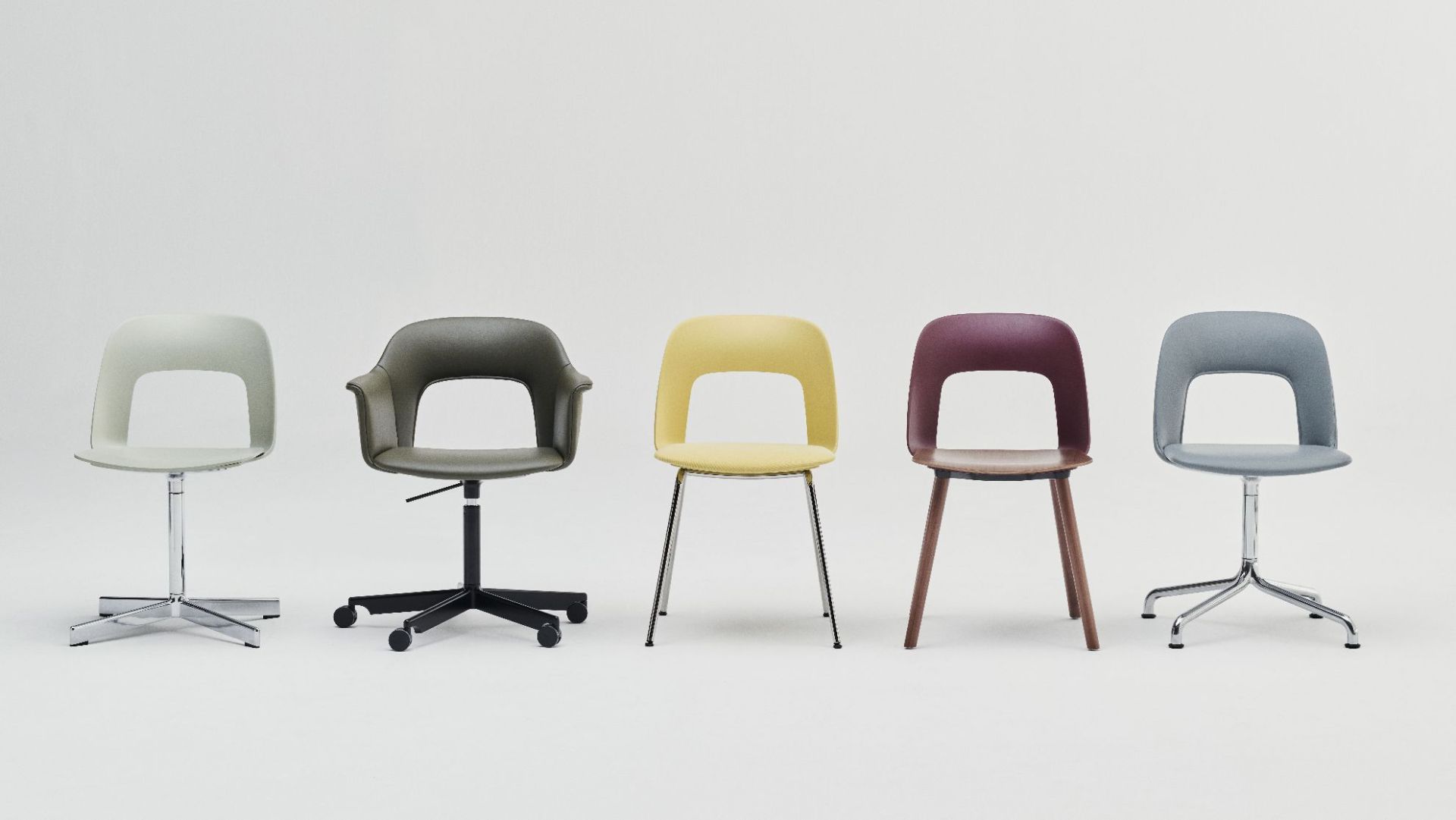 Layout Armchair 242 Fauteuil met 4-sterrenvoet, gasveer en draaifunctie Hay