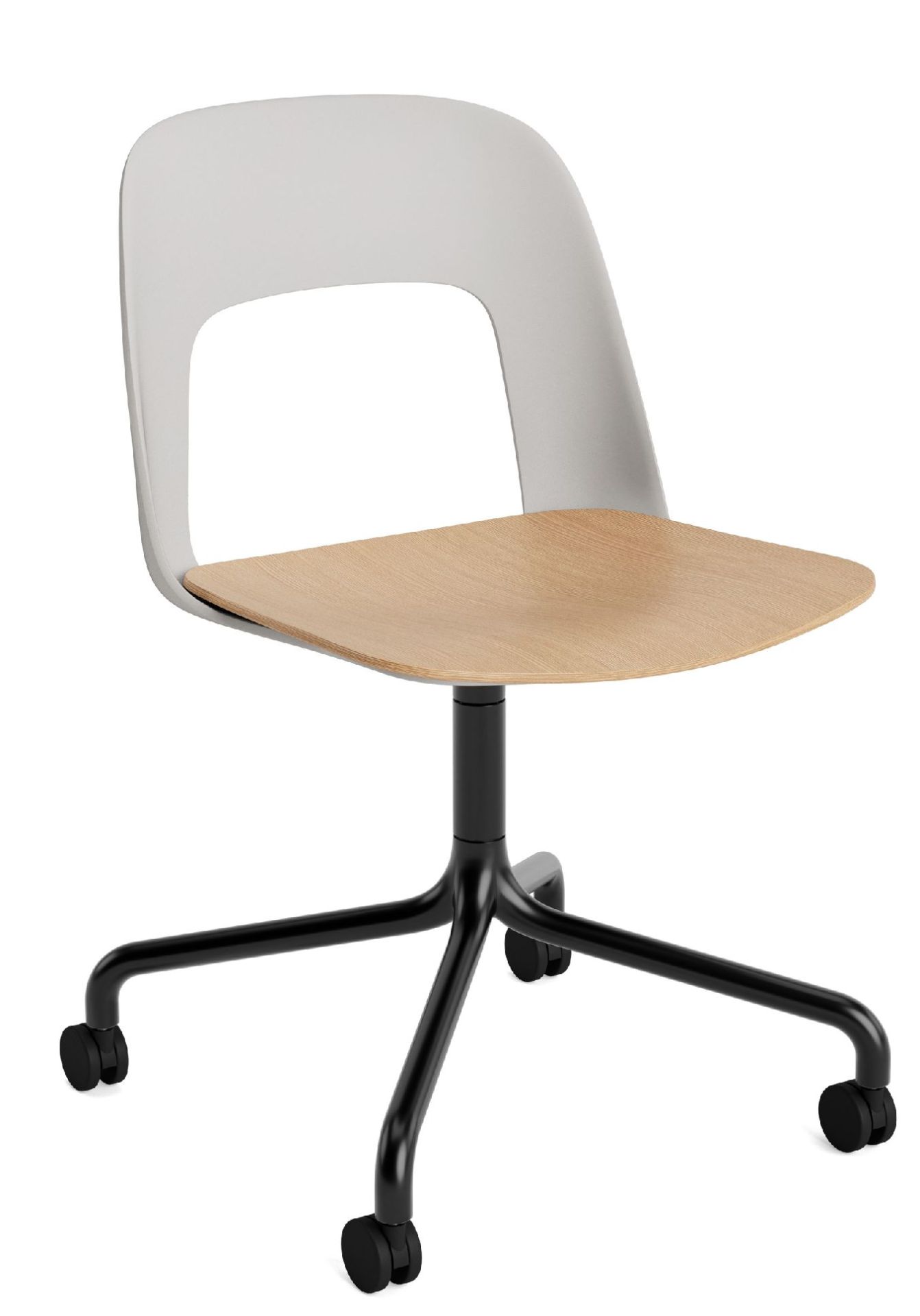 Layout Side Chair 162 draaistoel met vierpoot Hay