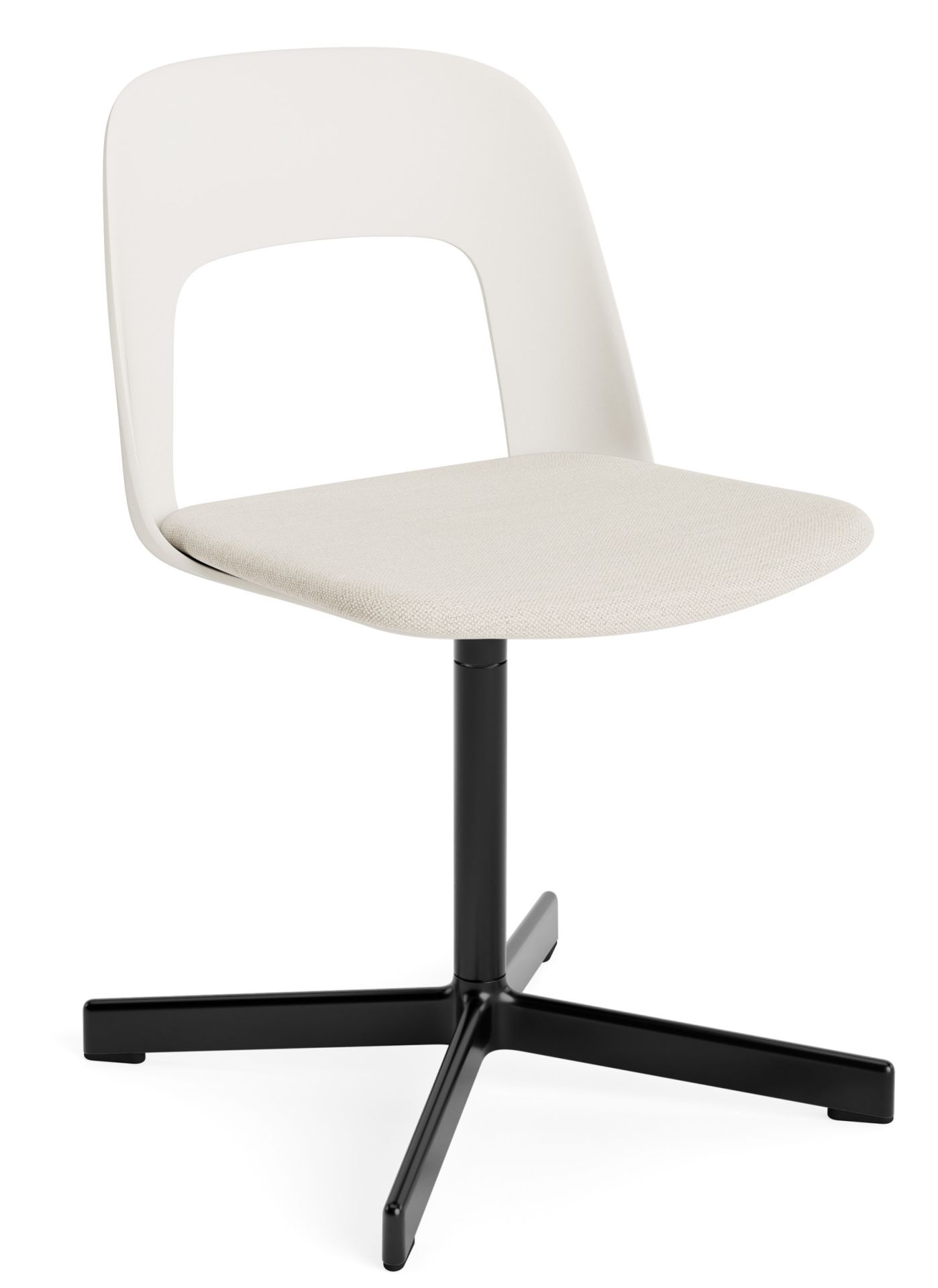 Layout Side Chair 133 stoel met vierpotig draaivoet van Hay