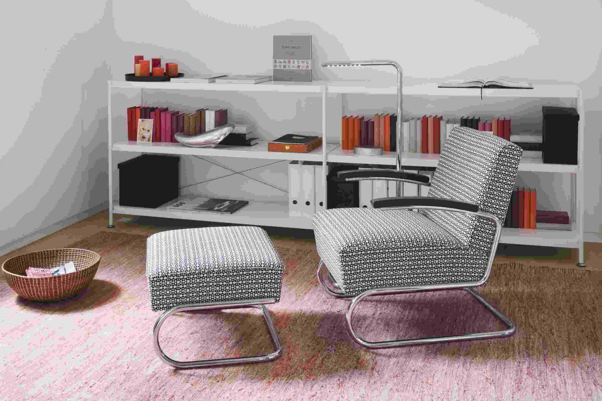 Lum LED 125 staande lamp Thonet, verchroomd