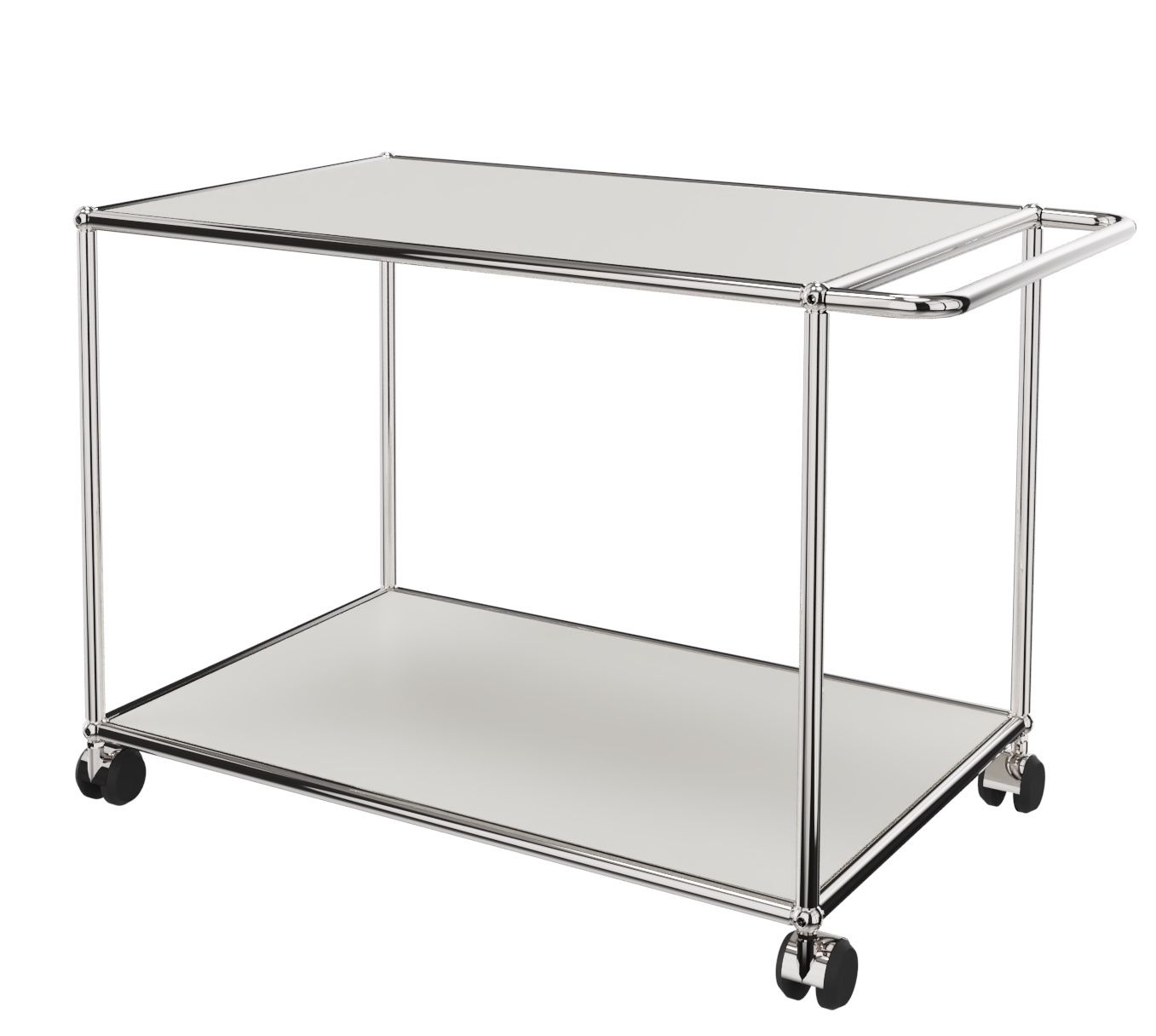 USM Haller serveerwagen met wieltjes, wit