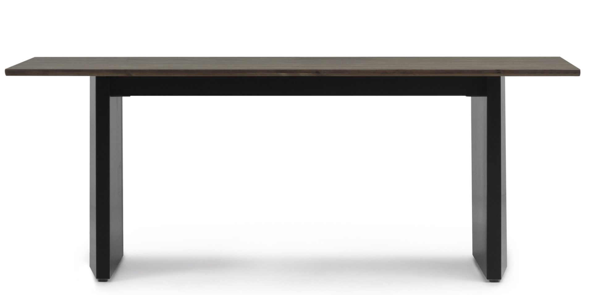 Normann Copenhagen Panel Tisch, Esstisch aus Holz mit schwarzem Untergestell, 200x90 cm, modern und stilvoll.