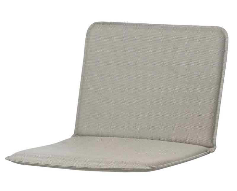 Graue Sitzauflage für Blomus Yua Stuhl oder Armlehnenstuhl, ideal für den Outdoor-Bereich.