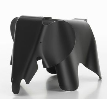 Eames Elephant Small klein RE Vitra diepzwart