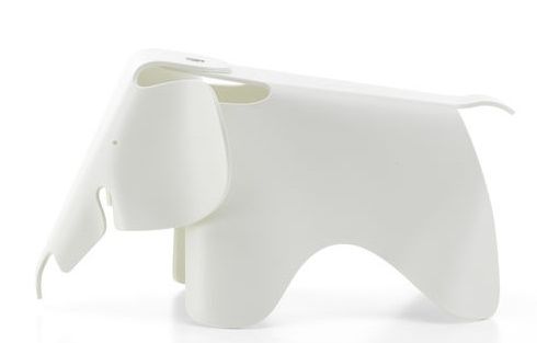 Eames Elephant Small klein RE Vitra Wit