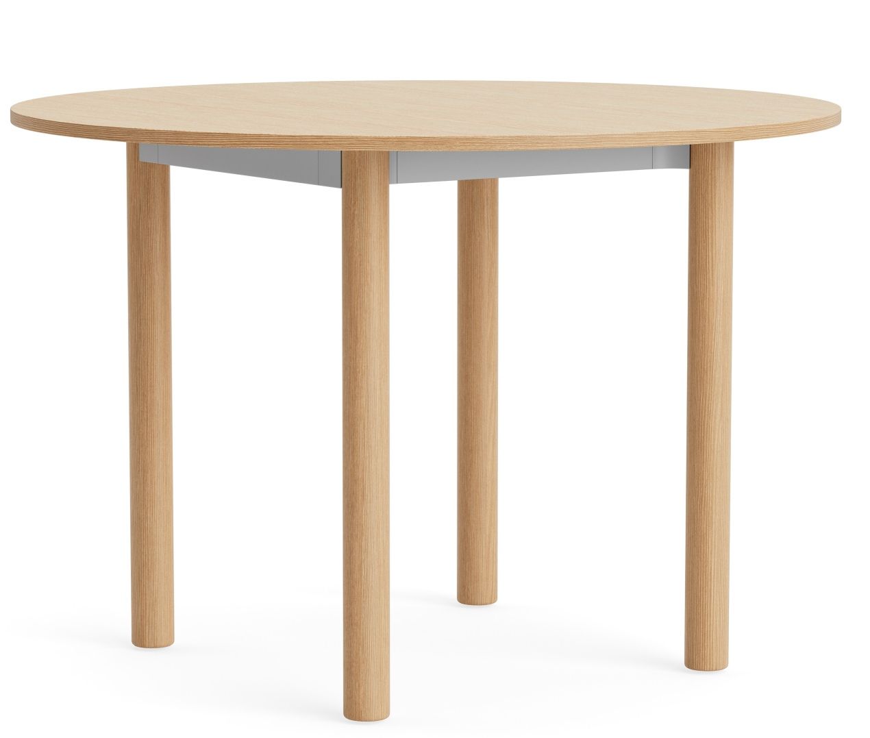 Annex Table Round Esstisch von Hay, runder Holztisch mit drei Beinen, modernes Design für Esszimmer.