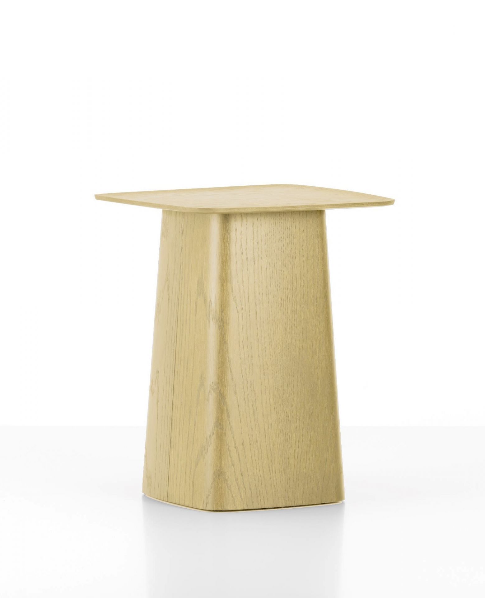 Kleiner Wooden Side Table Beistelltisch aus Eiche in heller Vitra-Eiche für Wohnzimmer und Schlafzimmer.