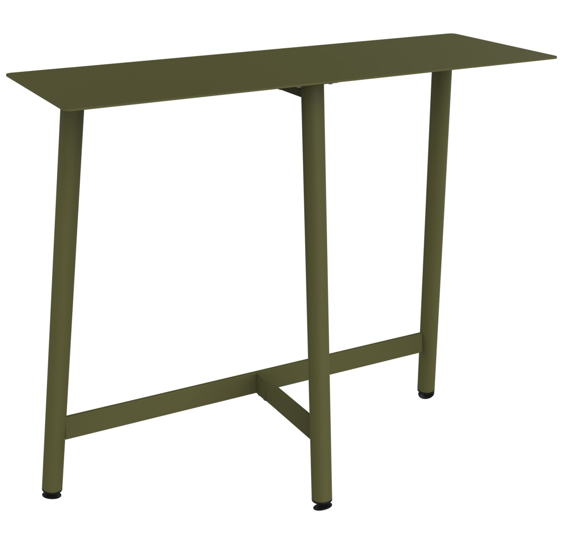 Bolder Theke Outdoor von Fermob in Moosgrün, minimalistisches Design für Garten, Terrasse und Balkon.