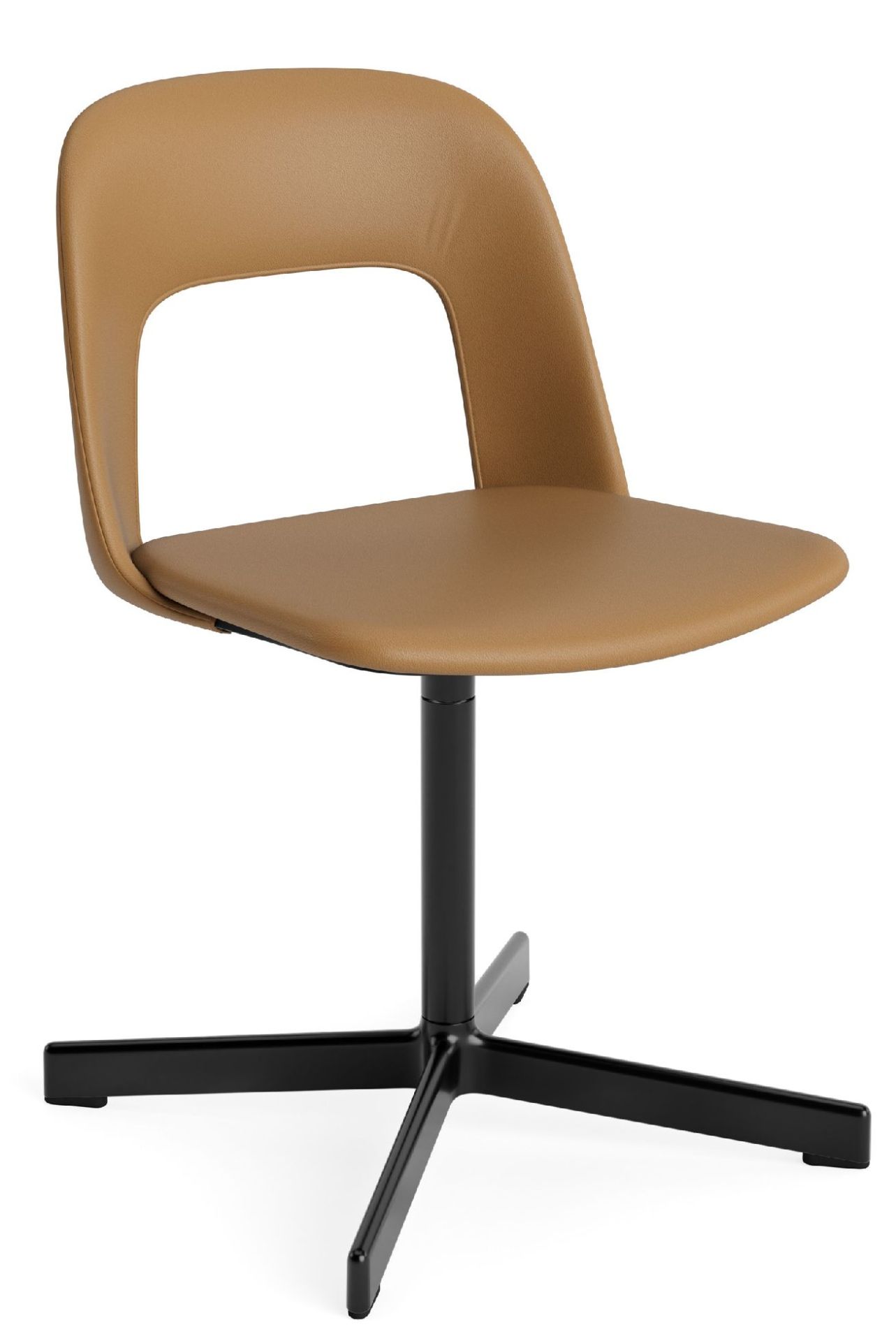 Layout Side Chair 134 stoel met vierpotig draaivoet van Hay