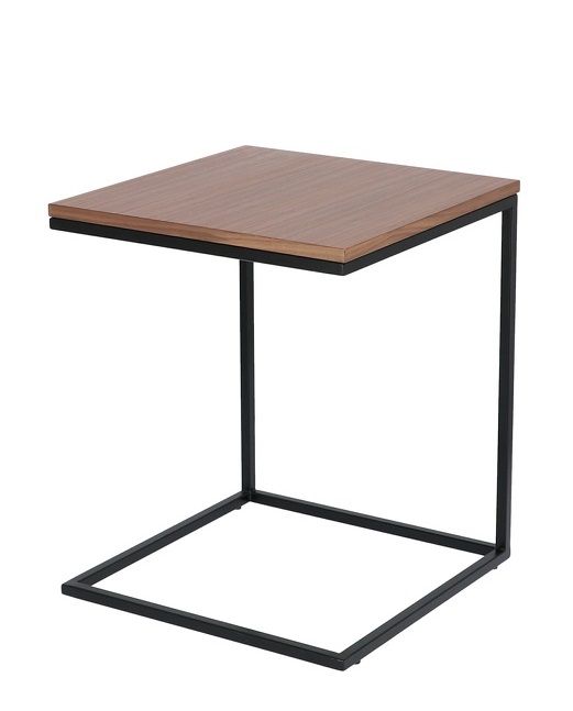 Flat bijzettafel, open, zwart / naturel eiken, Jan Kurtz, UNICAAT