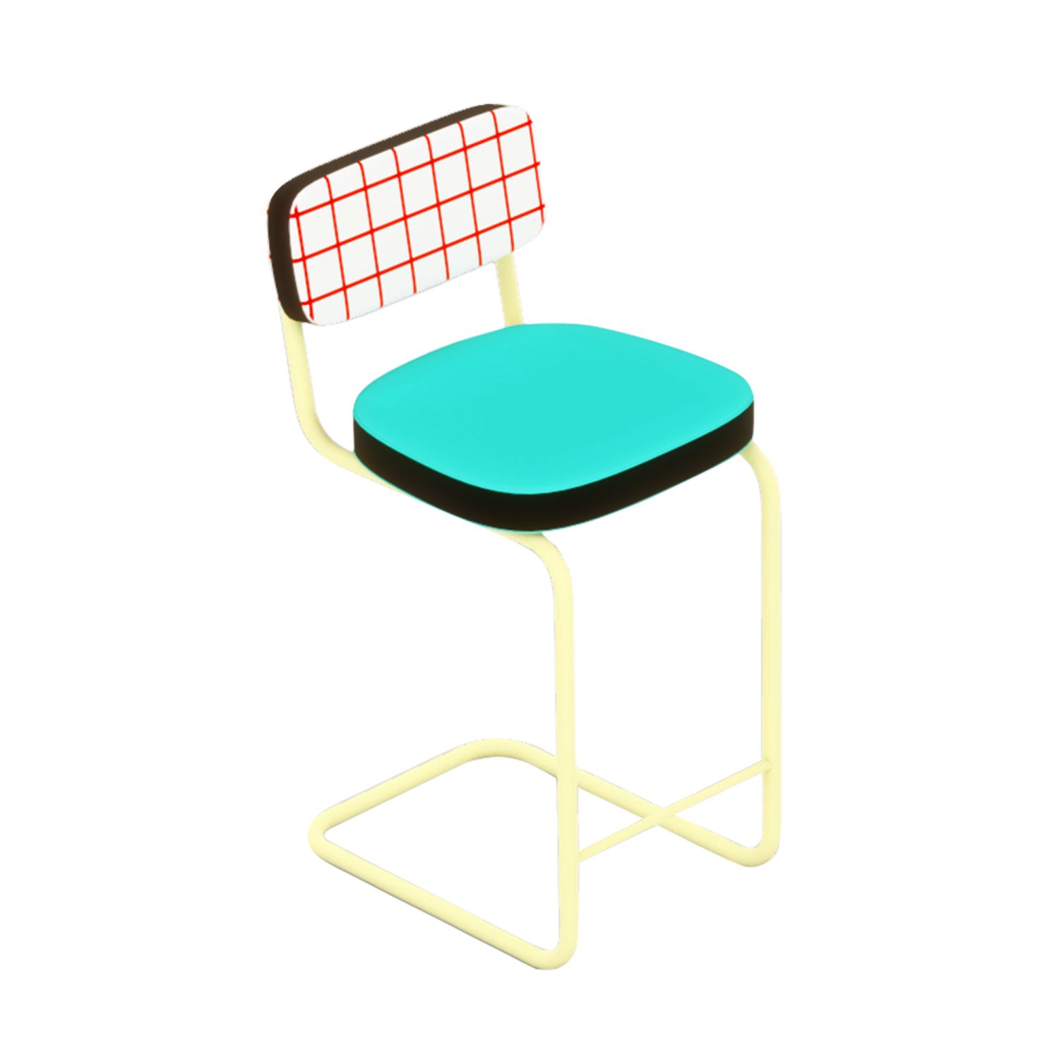 Superstool barkruk Seletti Rood rooster