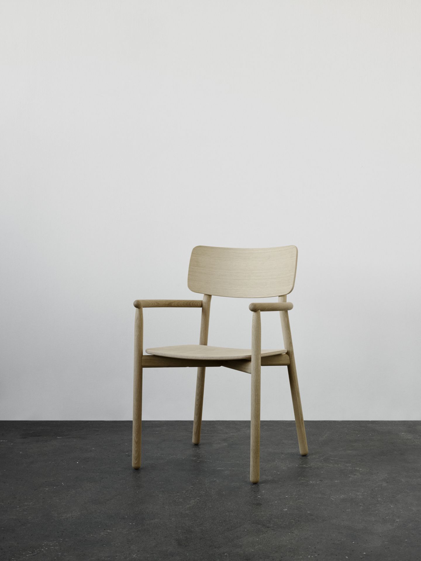 Hven Armchair Stuhl aus Eiche von Skagerak by Fritz Hansen, heller Holzstuhl mit Armlehnen.