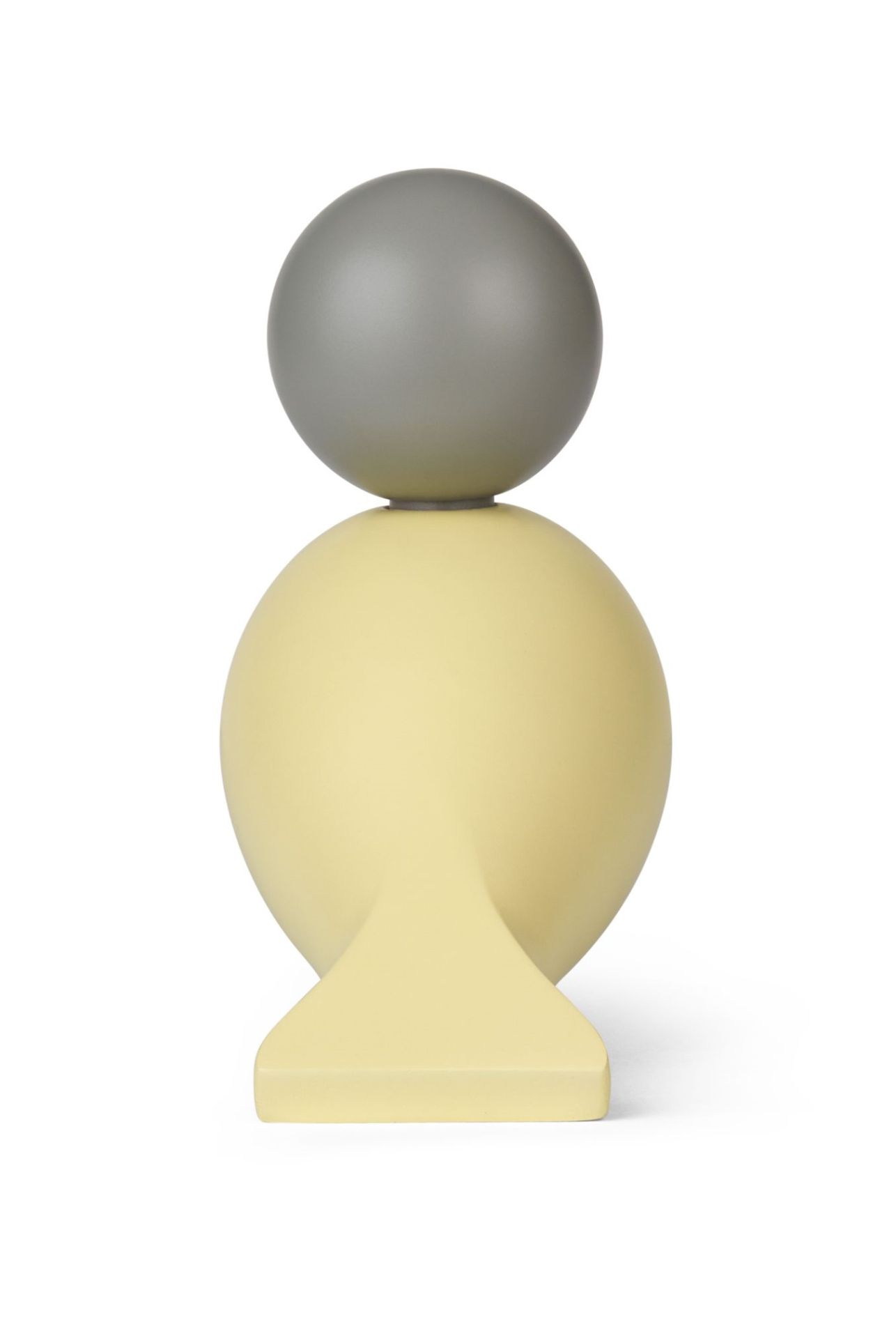 Year Bird Bella 2025 von Kay Bojesen, beige-graue Holzfigur, modernes Designobjekt für die Inneneinrichtung.