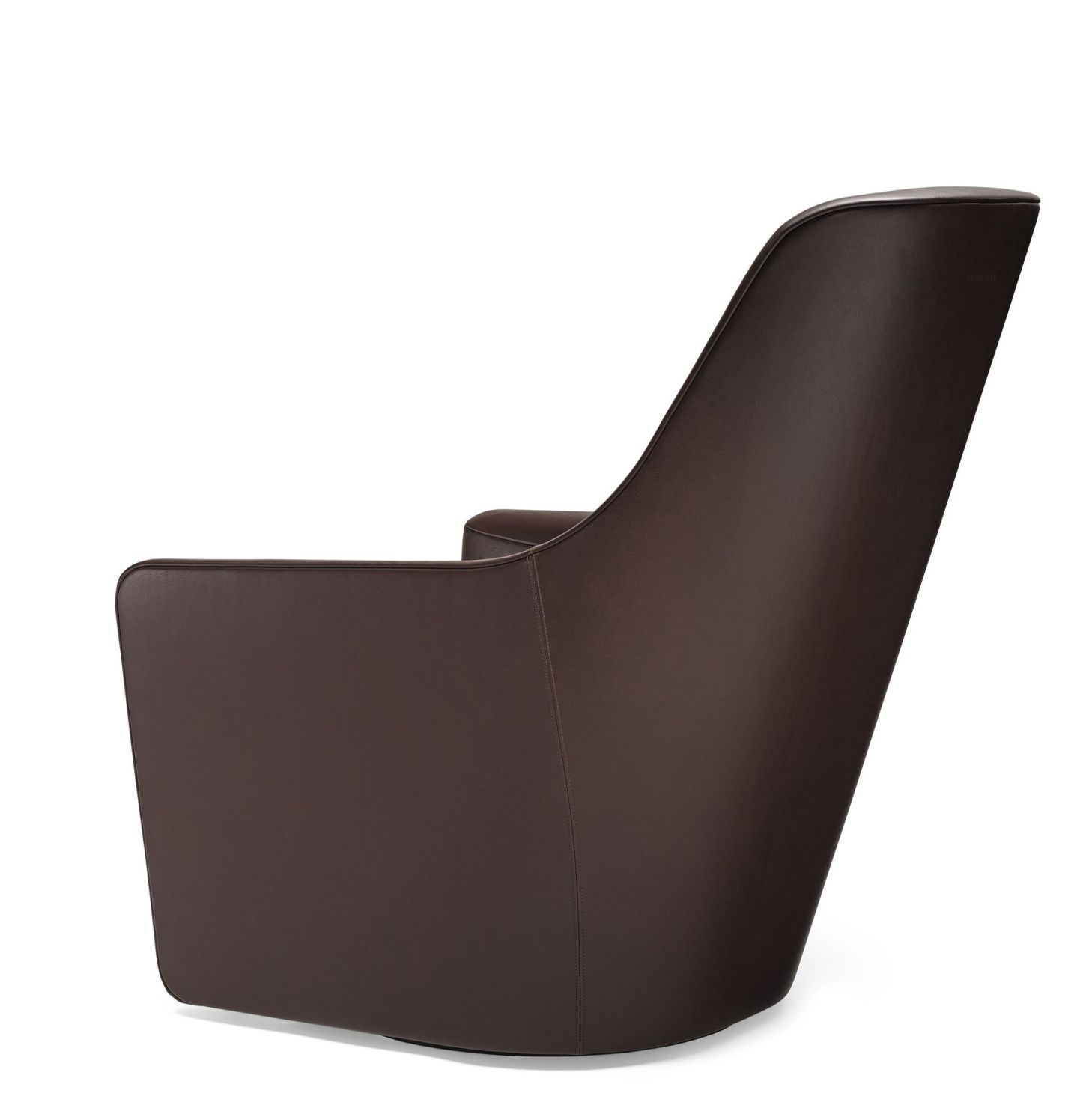 Walter Knoll Sessel Foster 520 in braunem Leder, modernes Design für Wohnzimmer und Büro.