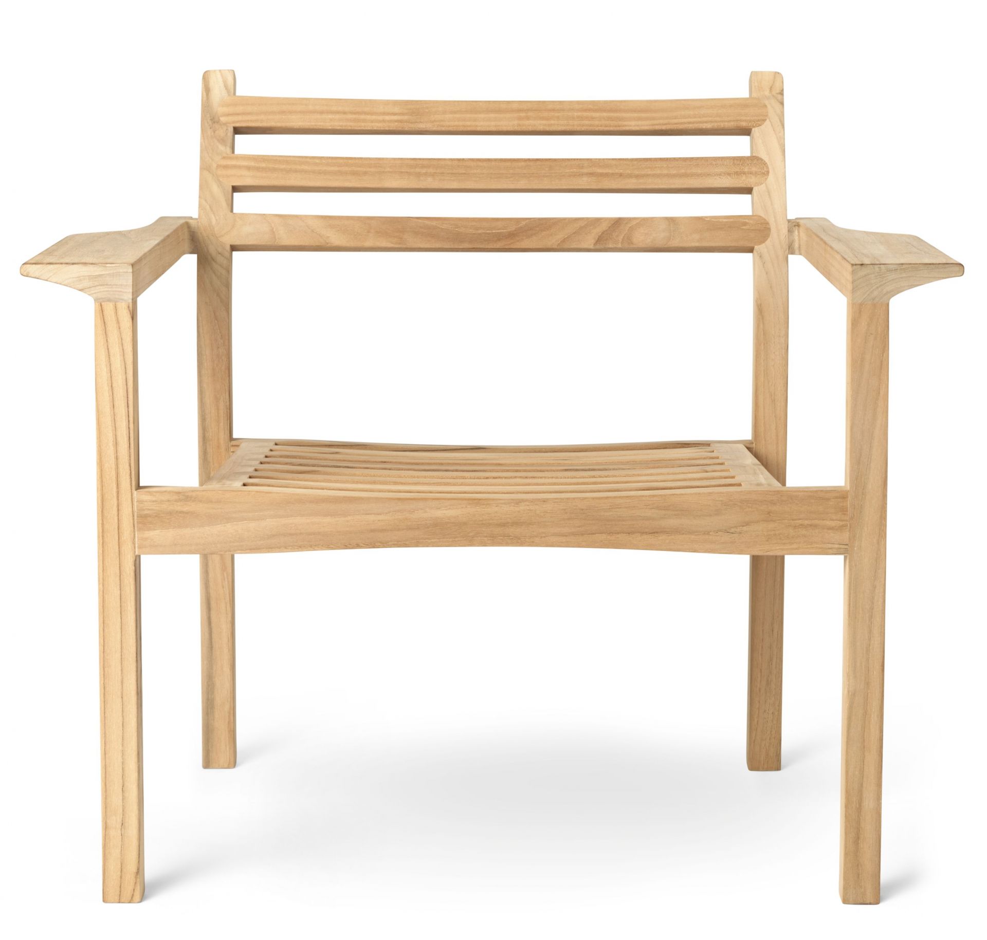 AH601 Teak Armlehnstuhl von Carl Hansen & Søn für den Garten oder die Terrasse.
