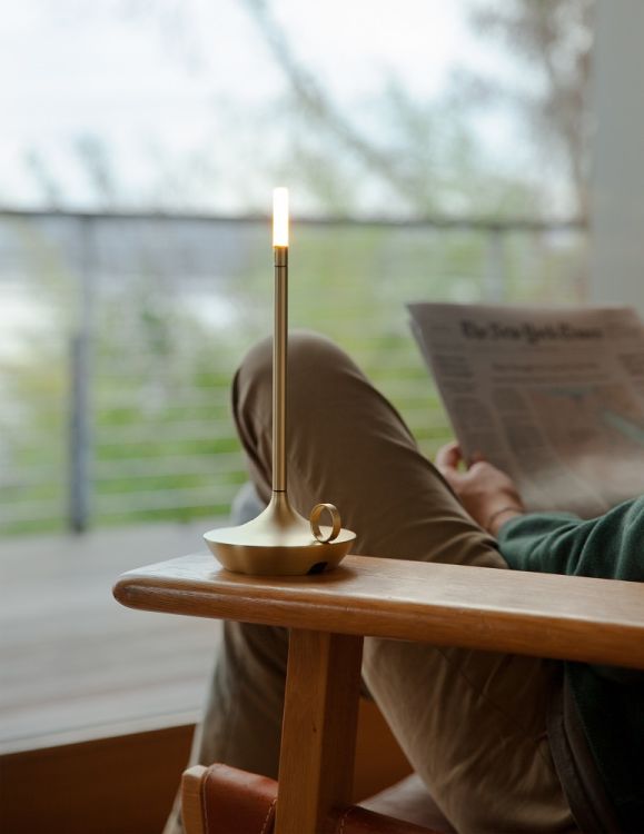 Wick draagbare acculamp / tafellamp met USB Graypants