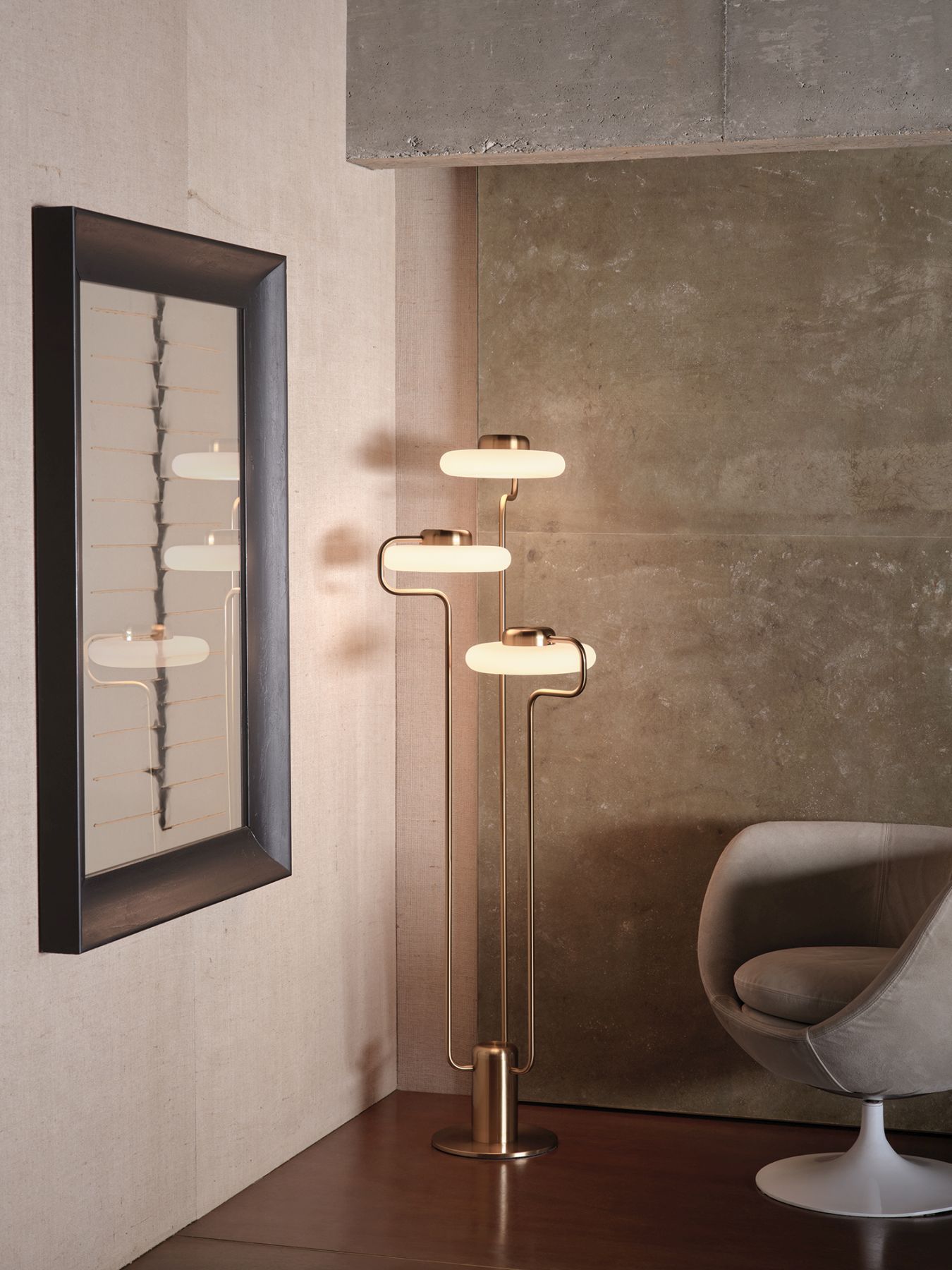 Tratto staande lamp zwart Kdln