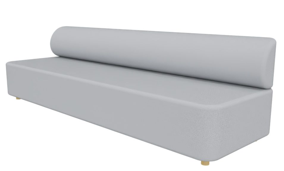 Mezza-zitelement met rugleuning, Cascando-bank