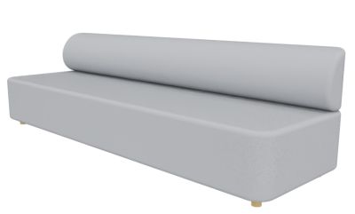 Mezza-zitelement met rugleuning, Cascando-bank