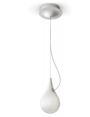 Weiße Liquid Light Pendelleuchte in Tropfenform, moderne Hängelampe für Wohnzimmer und Esszimmer.