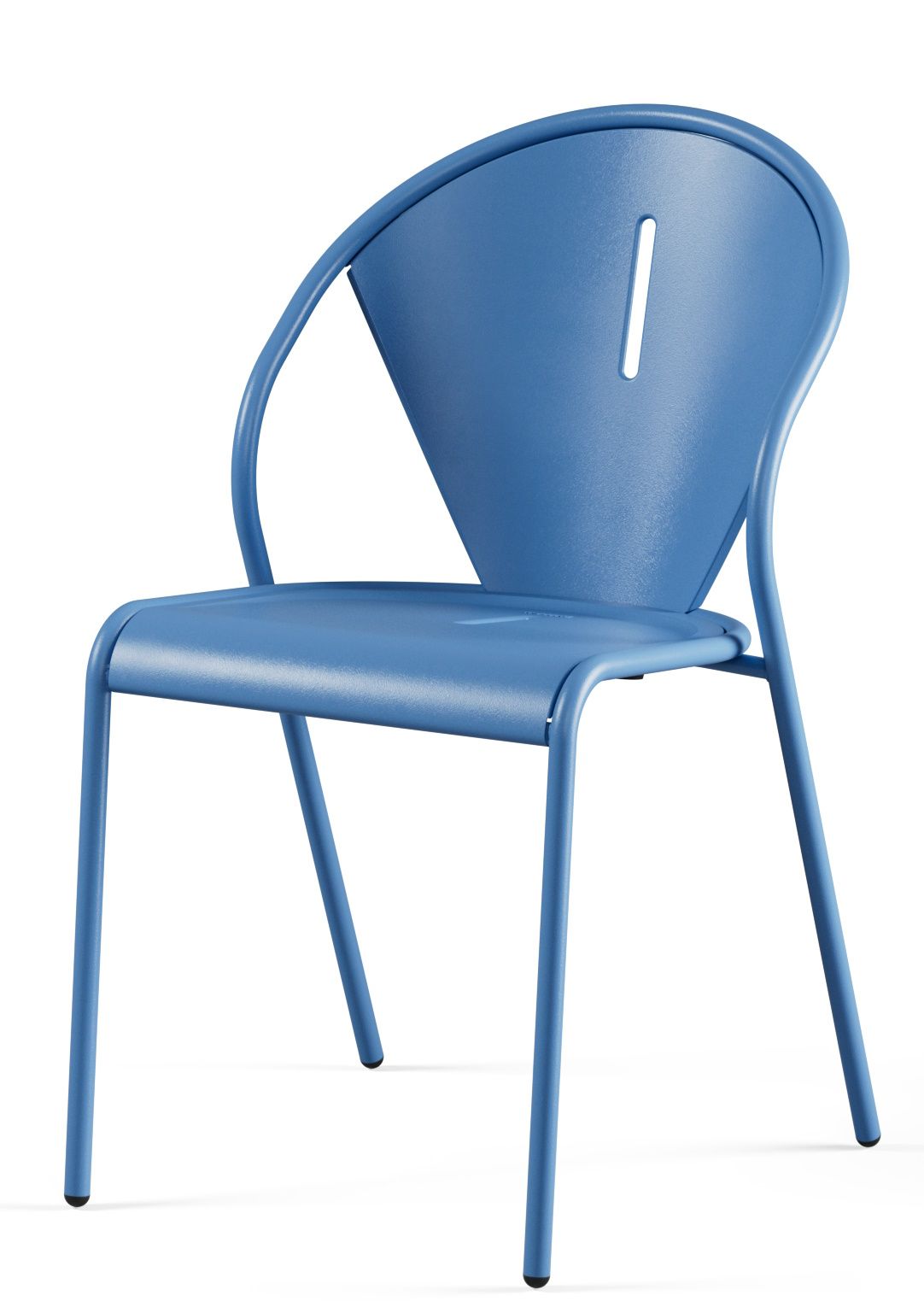 Blauer Code Chair Stuhl von Emu für den Außenbereich, Garten und Terrasse.