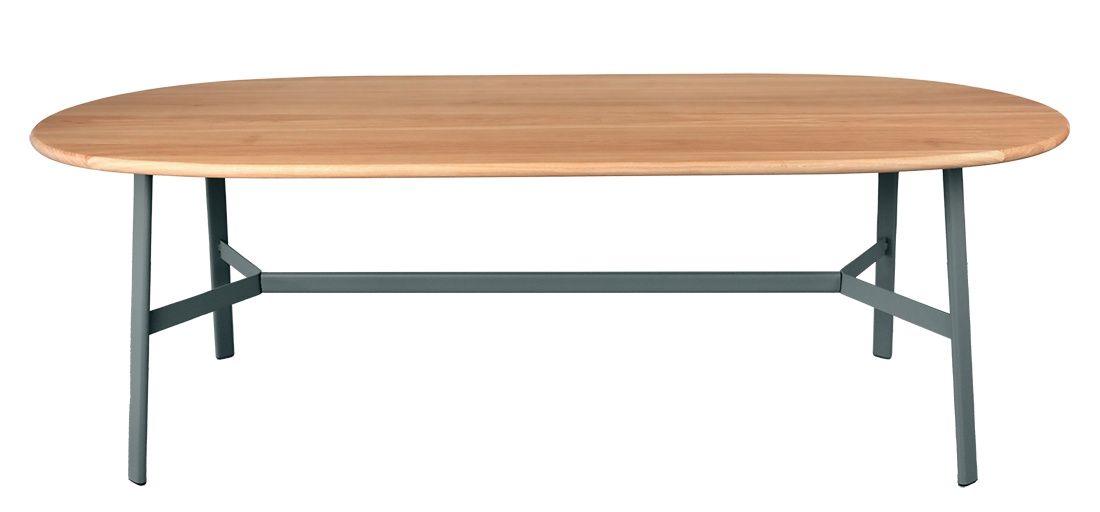 SO’O eettafel van eikenhout 220 × 95 cm (ovaal) voor binnen Fermob